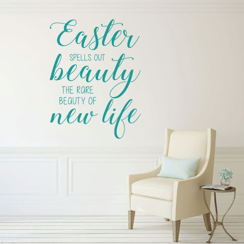 Easter Blessings, Vinyl Wall Decals, Religious Home Decor for Church, Home, Private School, Religious Gift for Christians