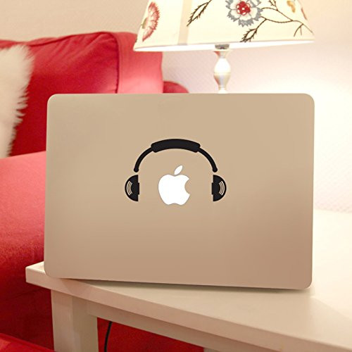 Headphone Apple Macbook Laptop Decal, headphone Vinyl Design
