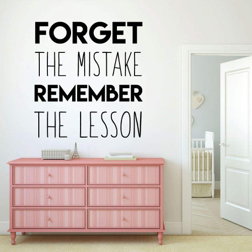 Inspirational Life Lesson Quote Home Decor