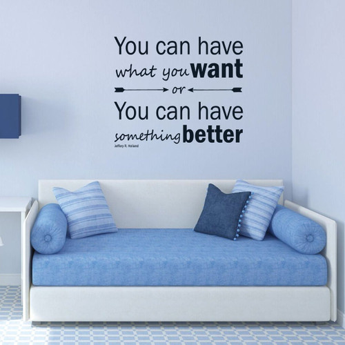 Inspirational Quote Vinyl Wall Decal About Delayed Gratification and Goal Setting Jeffrey R. Holland Home Decor Sticker