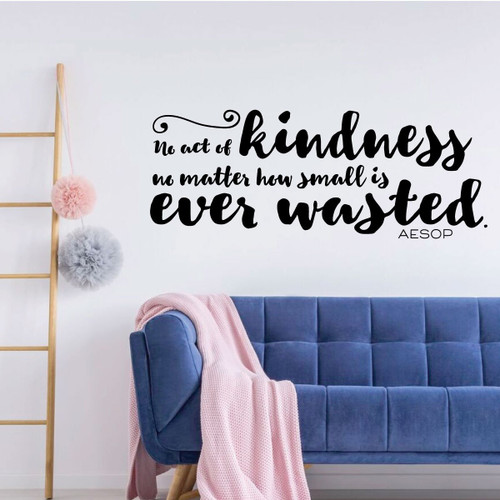 Inspirational Wall Decal - No Matter How Small - Aesop - Vinyl Art for Home, Bedroom or Living Room Decor