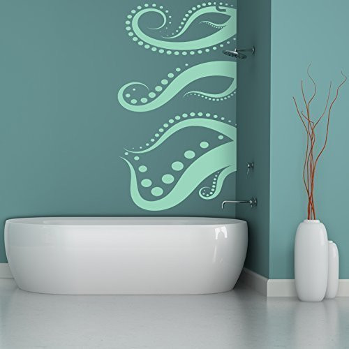 Octopus Tentacles Wall Decal - Ocean Themed Vinyl Decor for BathroomBedroom