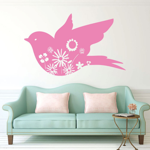 Spring Decorations for the Home - Dove Vinyl Wall Decal - Beauty of Spring Brought to Your Kitchen, Bedroom, or Living Room