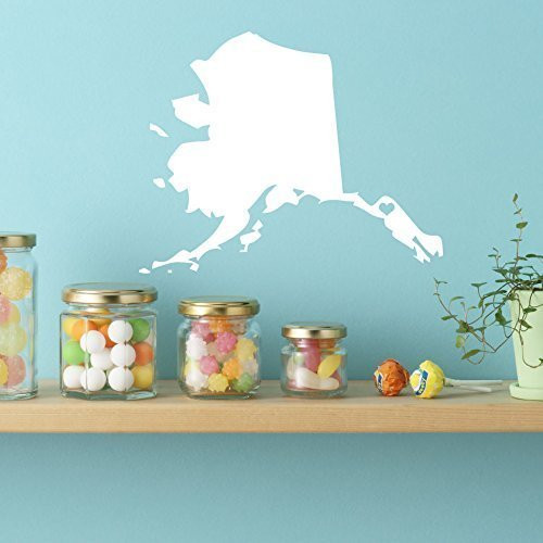 State of Alaska - Vinyl Wall Art, Northwestern United States, 49th State, Juneau Alaska