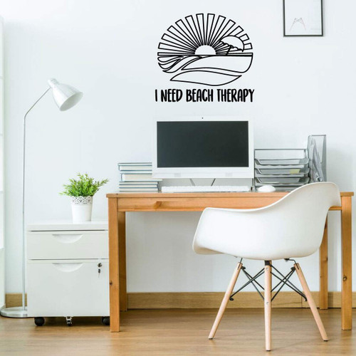 'I Need Beach Therapy' Vinyl Wall Decal