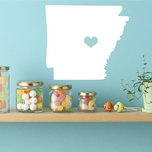 Arkansas State Silhouette Wall Decor - Vinyl Decal for Home Decor - Living Room, Family Room, Kitchen or Bedroom Decoration