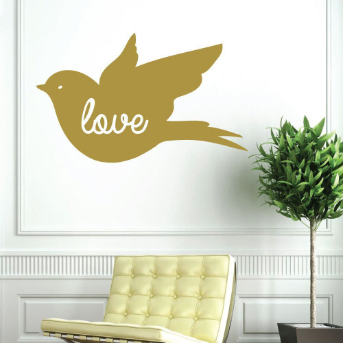 Condolences Gift - Dove Bird Vinyl Wall Decal - Peaceful Decor for Home, Bedroom, or Healing Gift For Those Suffering From Loss