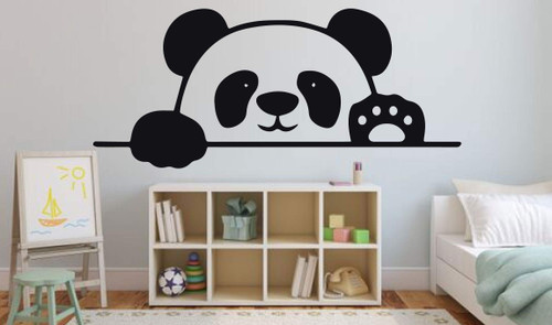 Animal Lover Gifts | Panda Vinyl Wall Decal For Home Decor or Fun Sticker for Laptop or Water Bottle | Small, Large, Extra Large