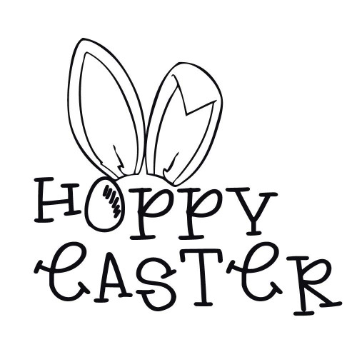 Easter Bunny Decorations, Christian Vinyl Wall Art, Easter Fun Wall Decor for Church, Home, Private Preschool, Wall Art Decals for Kids