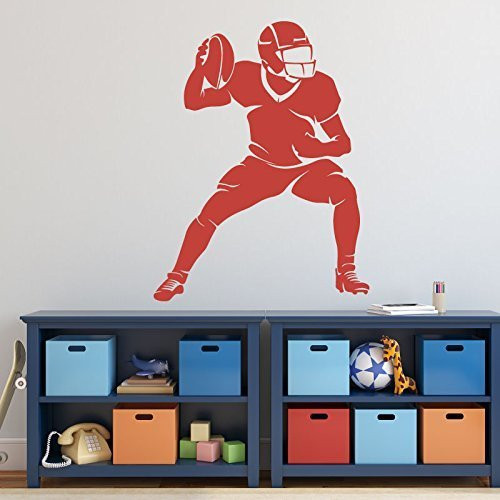 Large Football Player Wall Decals Vinyl Home, Gym or Locker Room Wall Decor