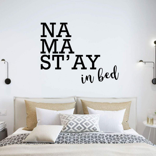 Namaste in Bed Wall Decor