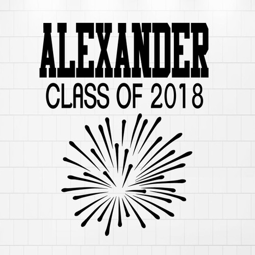 Personalized Graduation Gift for High School, College, or University Graduate - Customized Name Vinyl Wall Decal