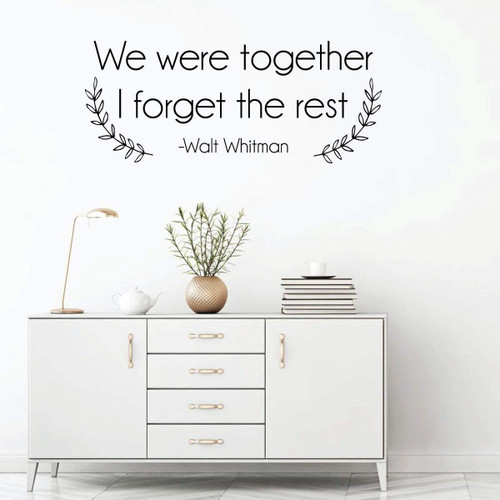 Romantic Quote Wall Decal Design