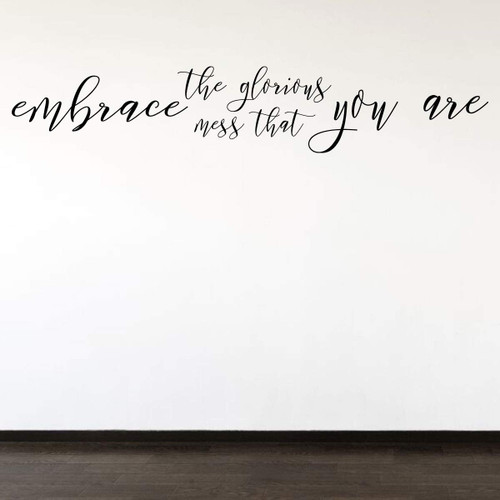 Self-Confident and Inspirational Wall Decal ' Vinyl Decor for Living Room, Family Room or Home Decoration ' Great Birthday, Anniversary or Christmas Gift