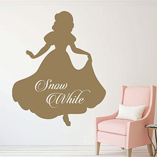 Snow White Vinyl Wall Stickers - Personalized, Little Girls Room, Princess Party, Baby Girl Nursery, Princess Birthday Party, Playroom Decor, Furniture Decals