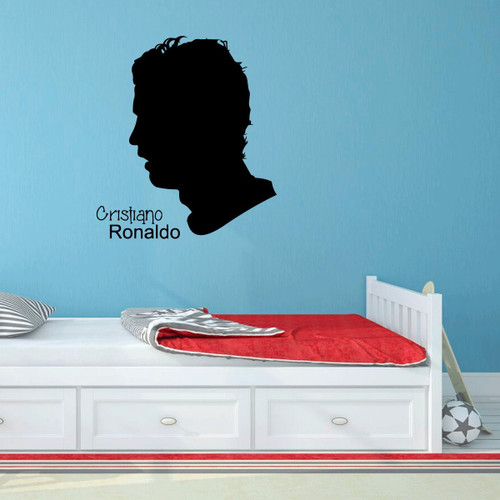 Soccer Decal - Cristiano Ronaldo Wall Decor For Boy's Bedroom or Playroom - Real Madrid