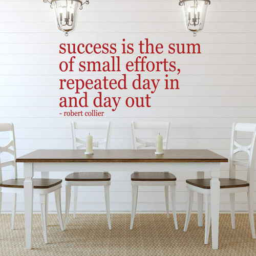 Success Quote Wall Decal