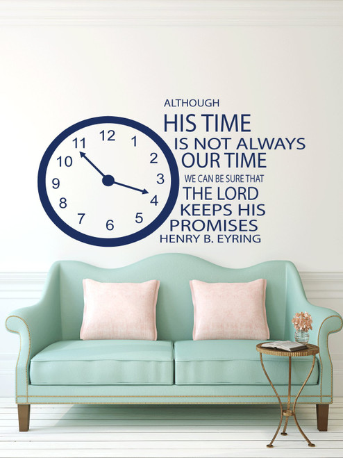 Wall Decals Quotes Religious Vinyl Decor, The Lord Keeps His Promises" Saying, Henry B Eyring, LDS Prophet Home Decoration Sticker