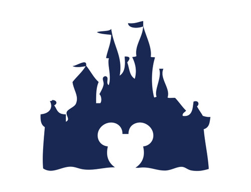Custom Size Disney Castle Silhouette Wall Decal