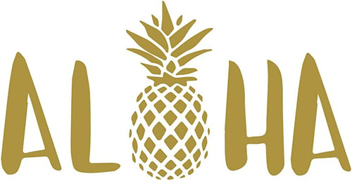 Aloha Pineapple Vinyl Wall Sticker