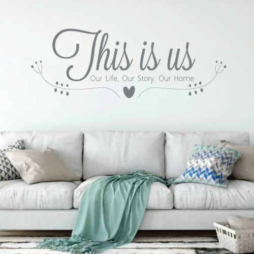 This Is Us Wall Decal - Our Life, Our Story, Our Home | Custom Vinyl Decor