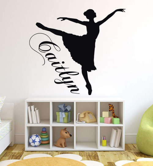 Personalized Ballerina Wall Decal