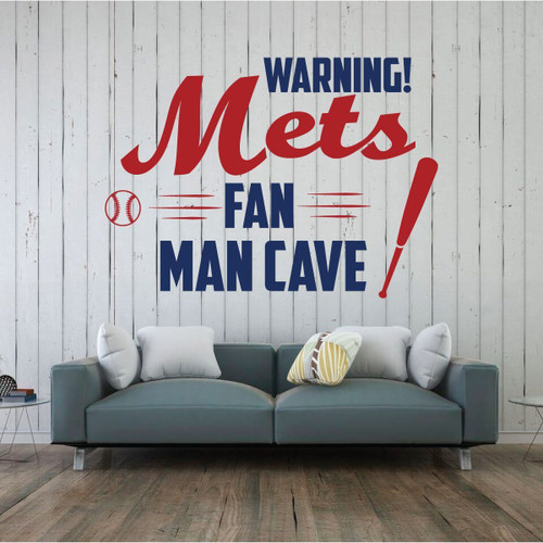 NY Mets Man Cave Baseball Decorations