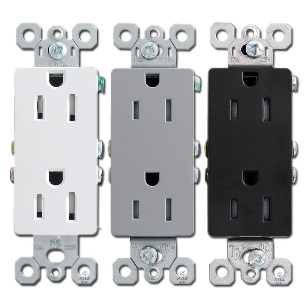 Decora Outlets & Block Receptacles - 15A/20A Modern Plugs