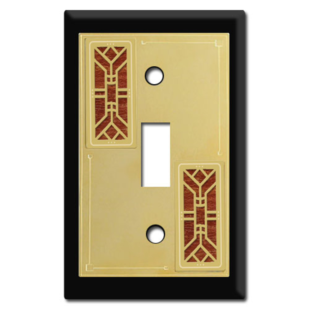 black wall switch plates