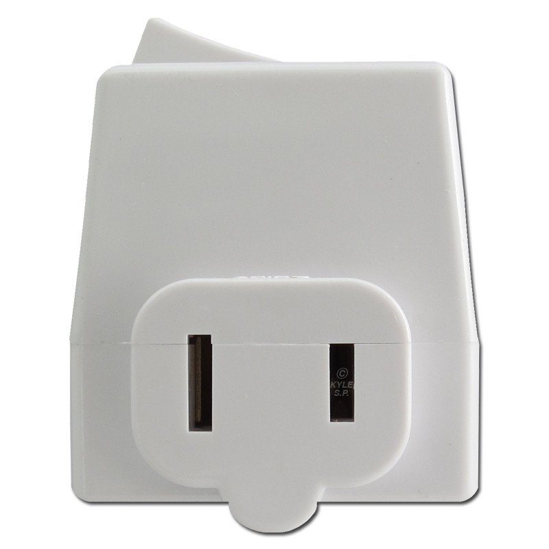 White PlugIn OnOff Switch Adapter Leviton 1469W
