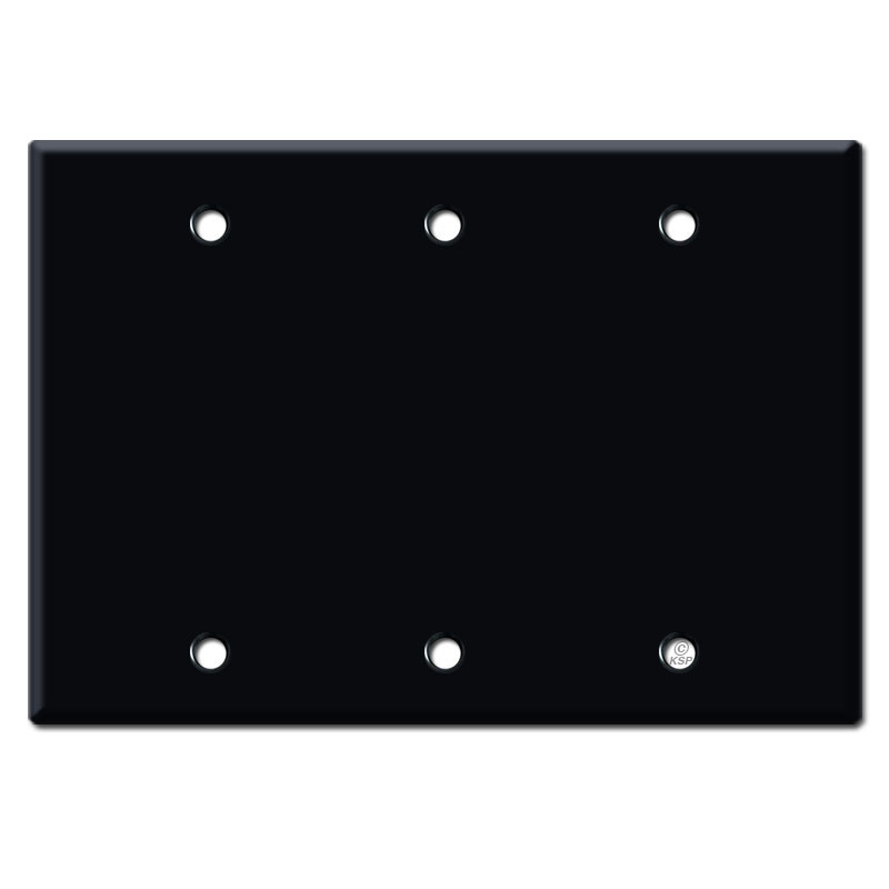 Black Blank Wall Plate Covers