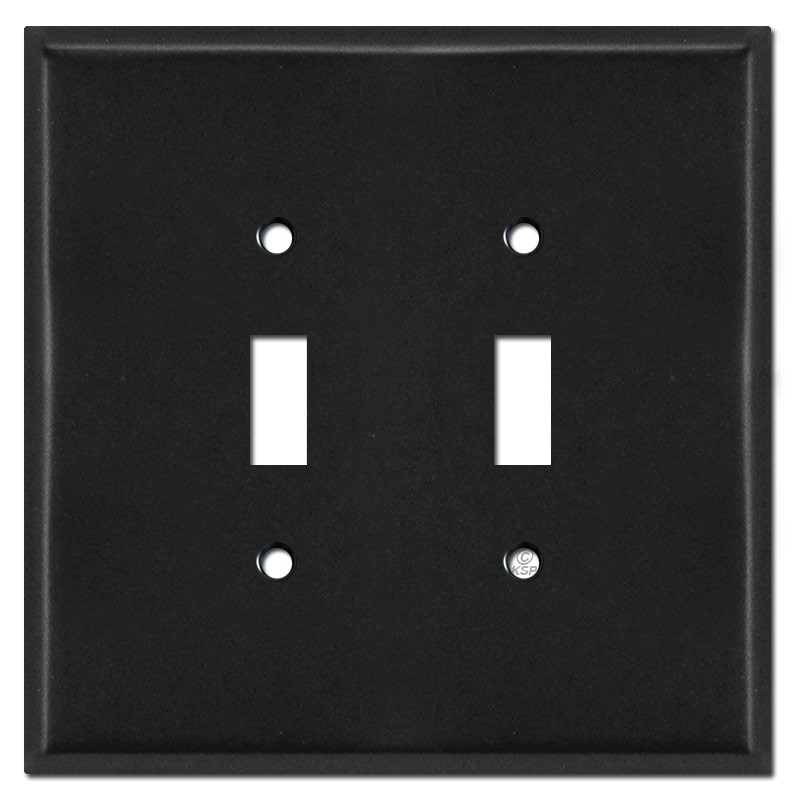 Oversized Single GFCI Decora Rocker Switch Plate Covers Black