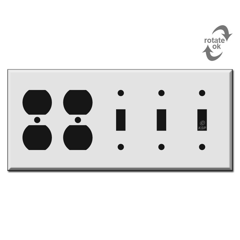 3 Toggle 2 Duplex Outlet Switch Plate Kyle Switch Plates