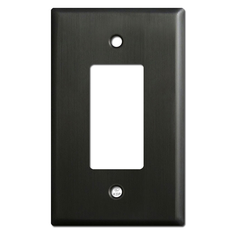 Oversized Decora Rocker Switch Wallplate Covers Dark Bronze
