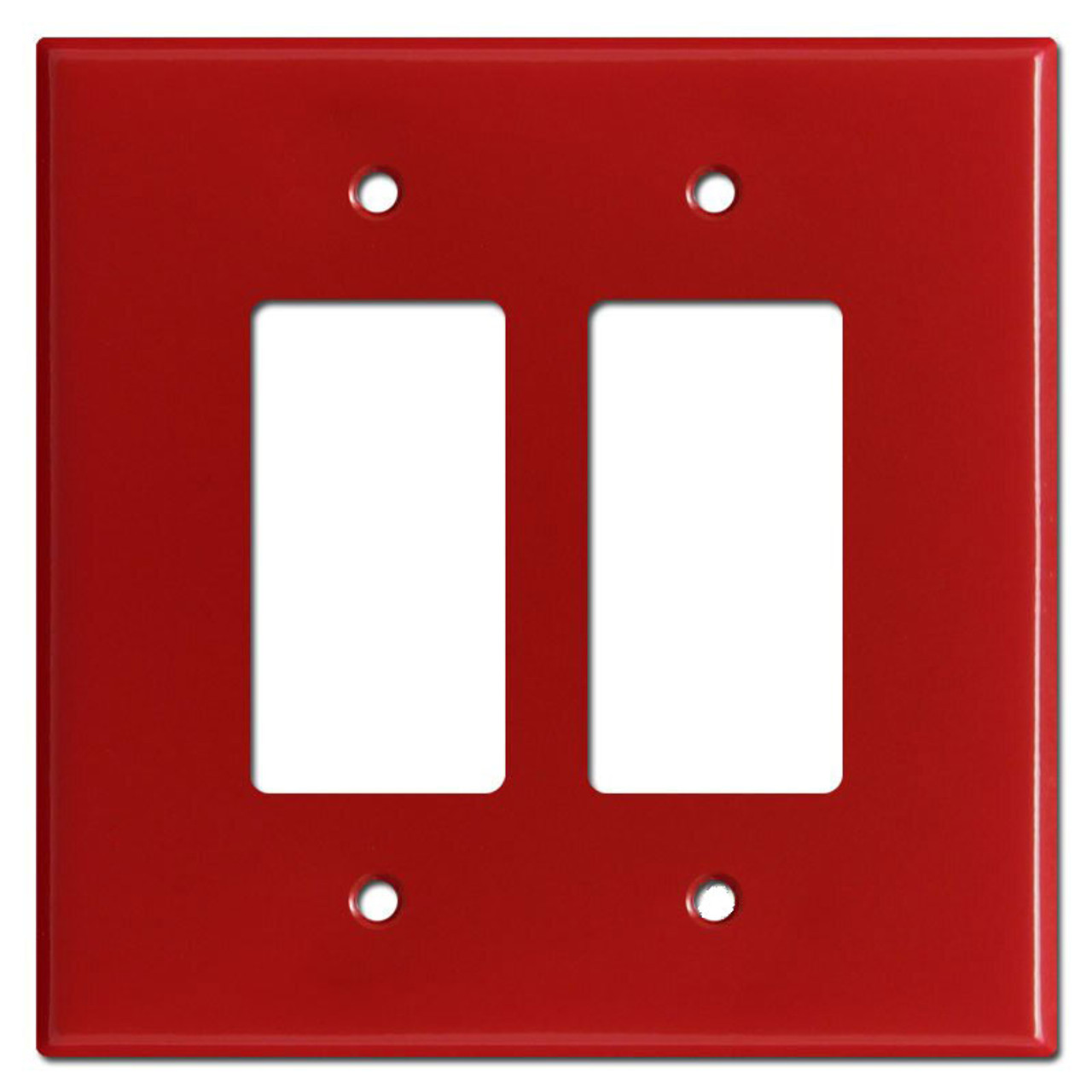 Single Decora Rocker Light Switch Plates Red