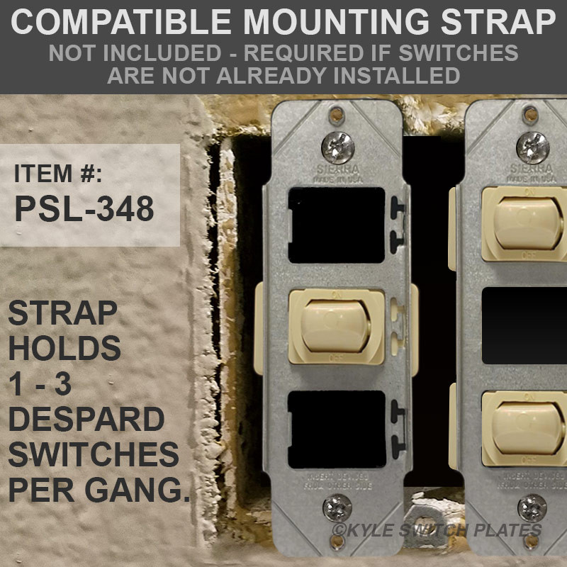 2 Gang 4 Sierra Low Voltage Trigger Switch Replacement Wall Plates