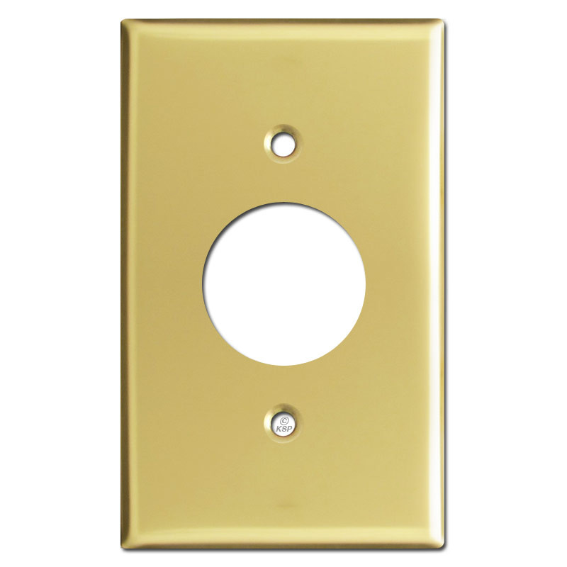 One Electrical Plug Plate Covers Satin Brass Kyle Switch Plates