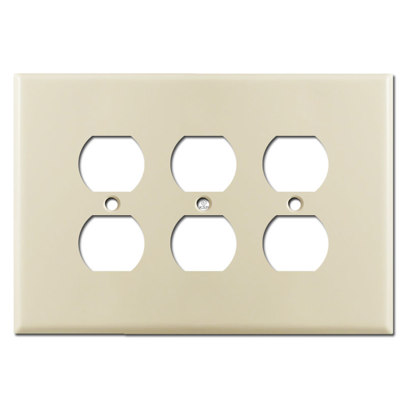 Oversized 3 Gang Outlet Covers Ivory Kyle Switch Plates