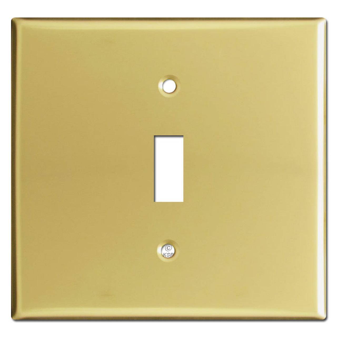 Polished Brass Toggle Switch Plate Covers