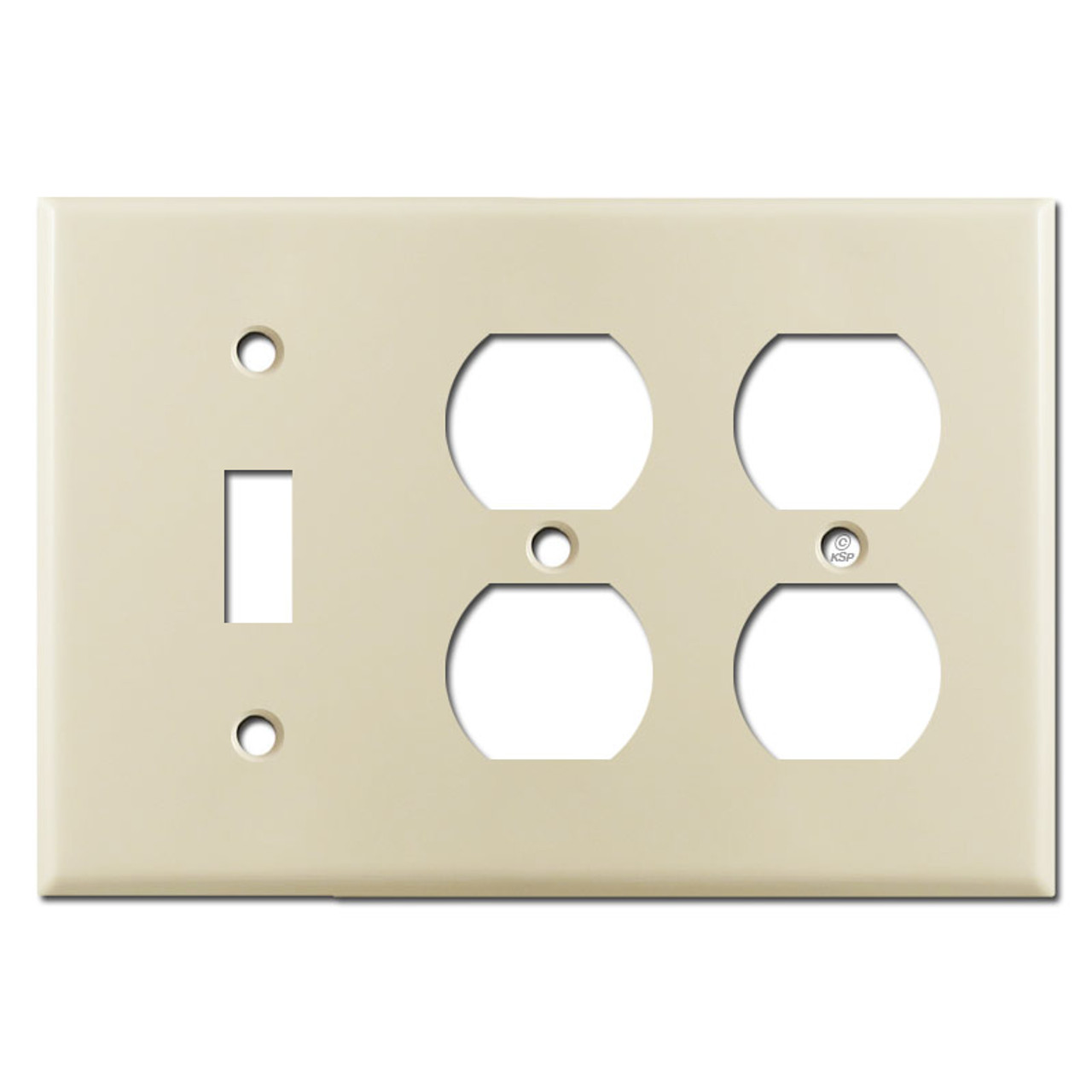 2 Toggle Duplex Switch Plate Ivory Kyle Switch Plates