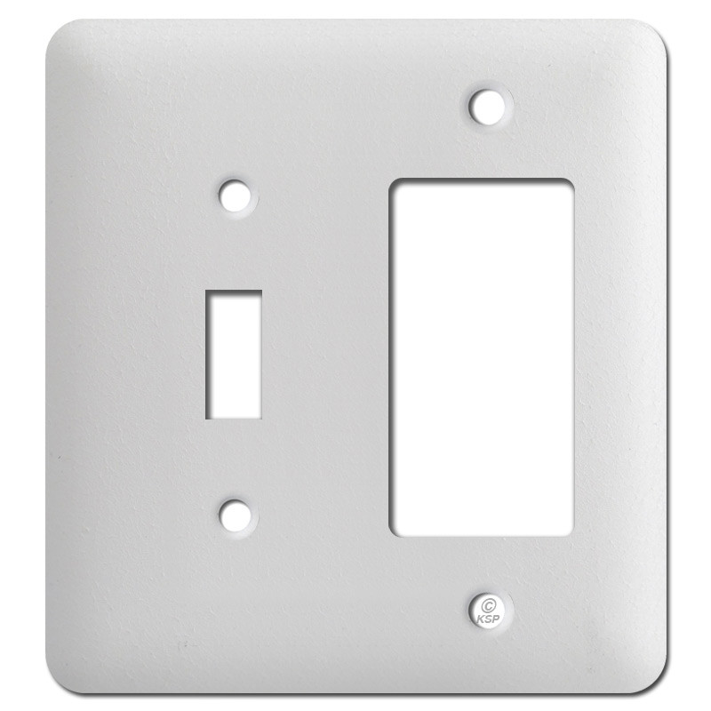 White Plastic One Toggle Light Switch Plates Kyle Switch Plates