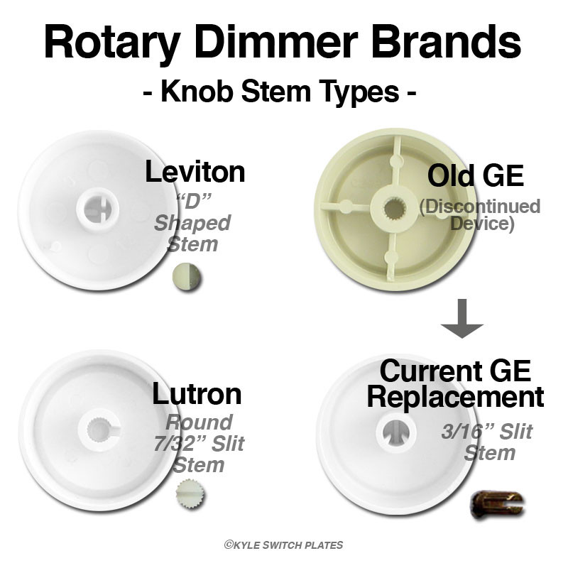 Custom Gold Rotary Dimmer Knobs 100+ Decorative Designs