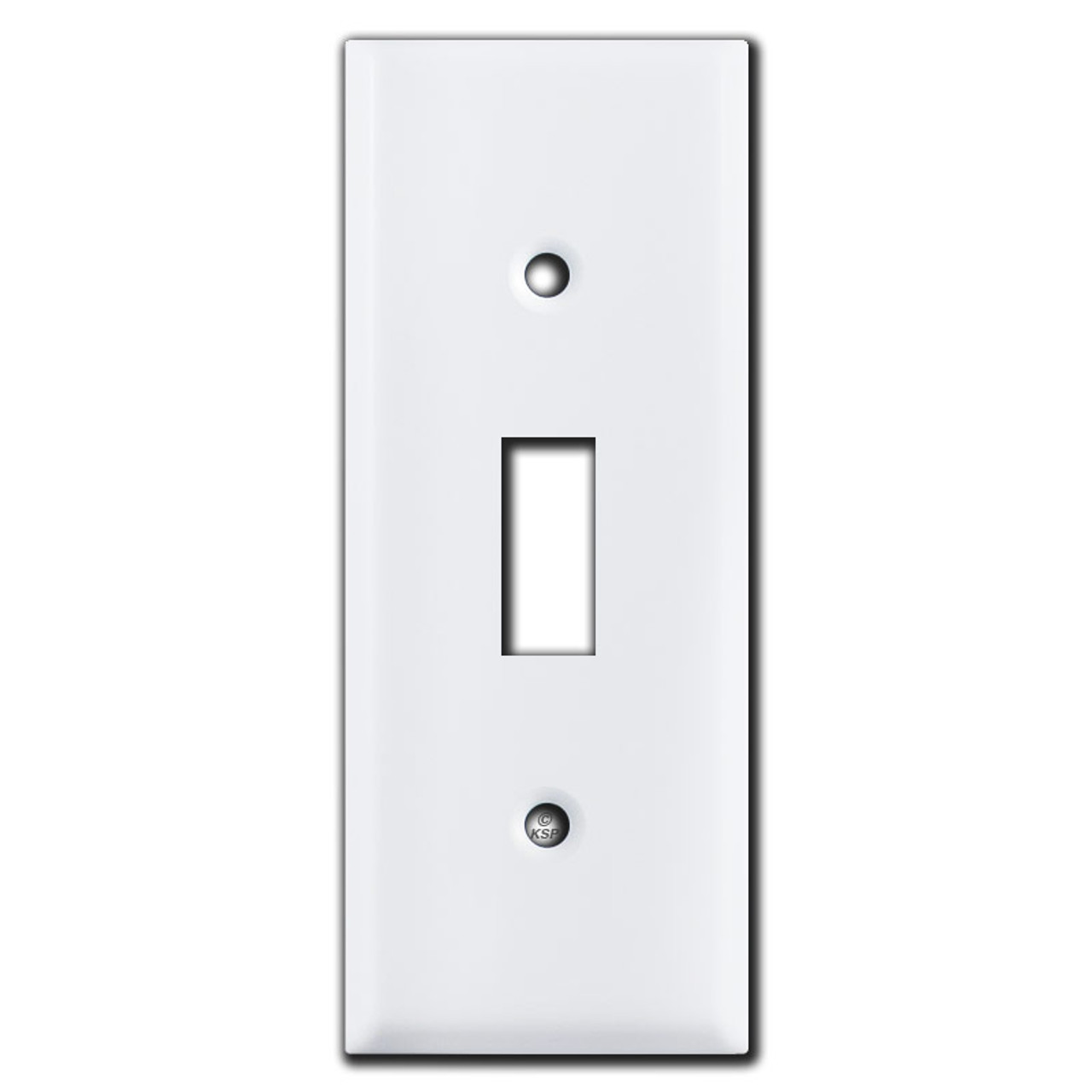 Half Short 3 Toggle Switch Face Plate White Kyle Switch Plates