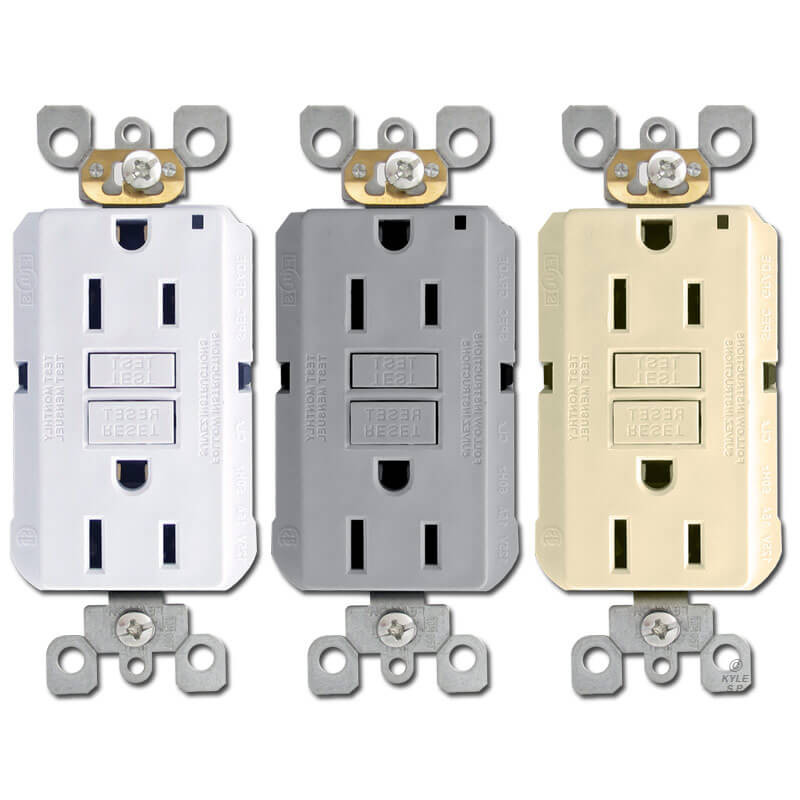 Black 15A Decora Outlets | Kyle Switch Plates