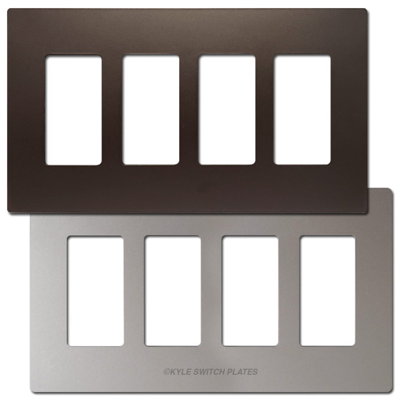4 Decor Screwless Plastic Wall Plate Covers Lutron