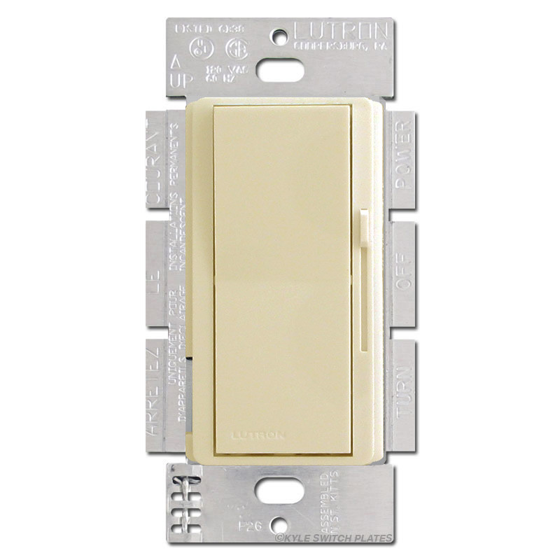 ELV Electronic Low Voltage Dimmer 300W Ivory Kyle Switch Plates