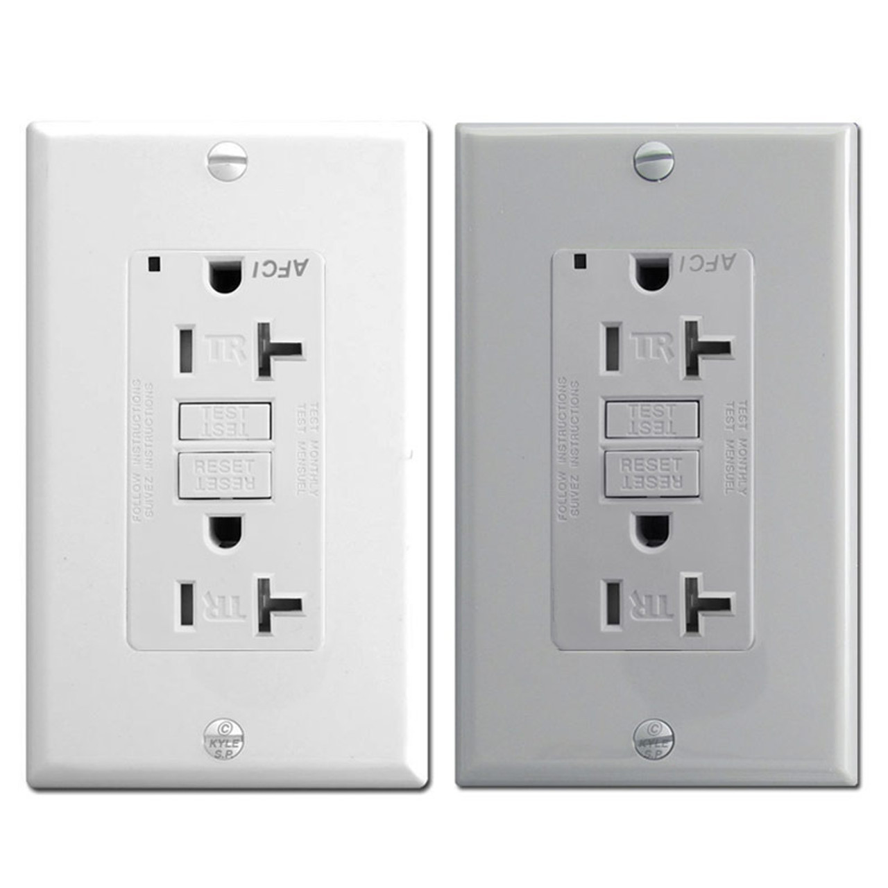 AFCI Outlets Leviton 20A Tamper Resistant AFTR2
