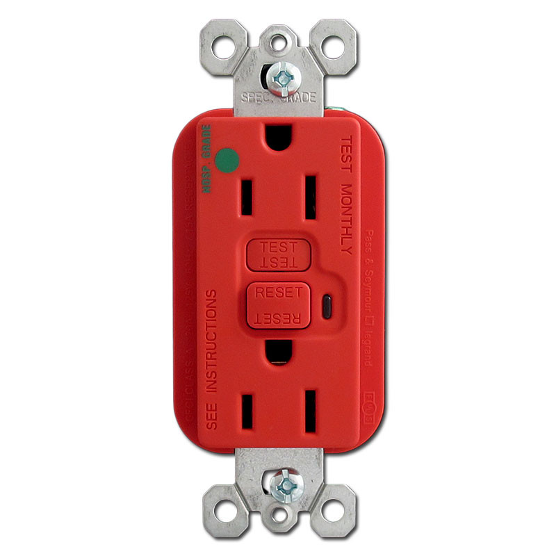 Red Electrical Outlets & Light Switches, Red Dimmers for Switch Plates