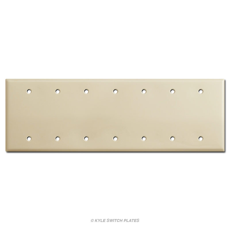Ultra Large 7.5'' 1 Blank Electrical Trim Plate Stainless Steel