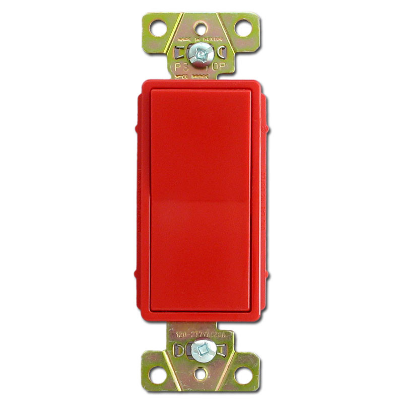 Red Electrical Outlets & Light Switches, Red Dimmers for Switch Plates